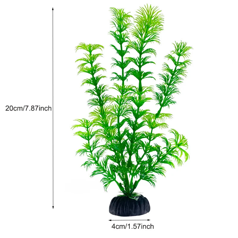 Realistic Artificial Aquarium Plants for Fish Tank Décor