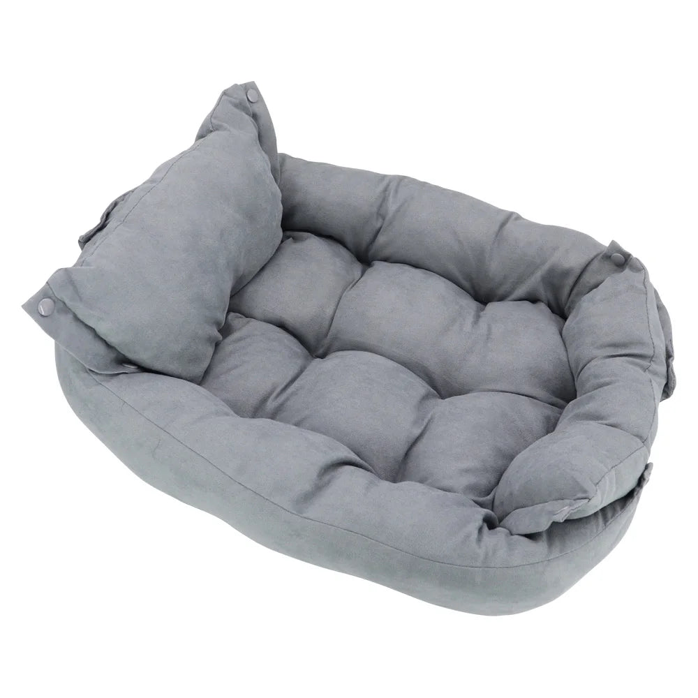Cozy Cotton Pet Sofa Bed for Dogs and Cats