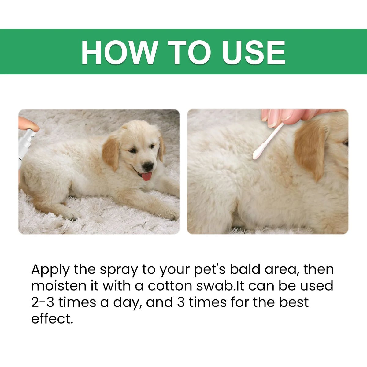 Soothing Pet Skin Care Spray for Itch Relief & Fur Regrowth
