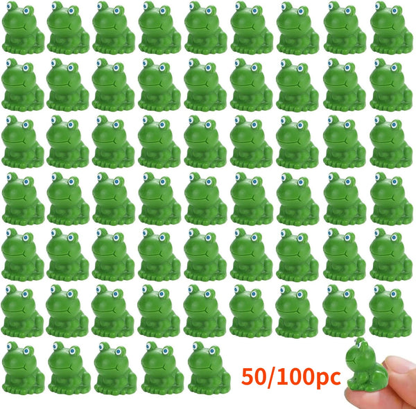 Mini Resin Frog Figurines for Fairy Garden & Terrarium Decor