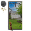 Pet Screen Door Curtain with Double Zipper – Scratch-Resistant Mesh for Interior Doors