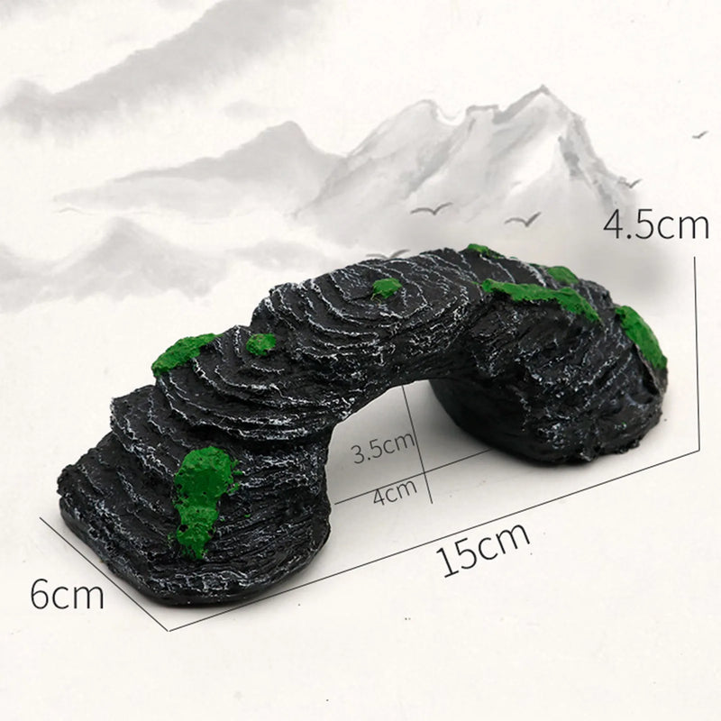 Artificial Bridge Aquarium Decor - Resin Landscape Ornament