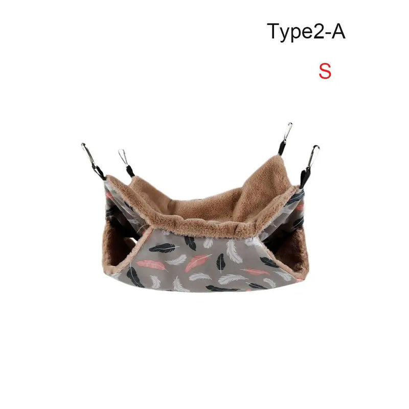 أرجوحة مخمل دافئ للحيوانات الأليفة الصغيرة