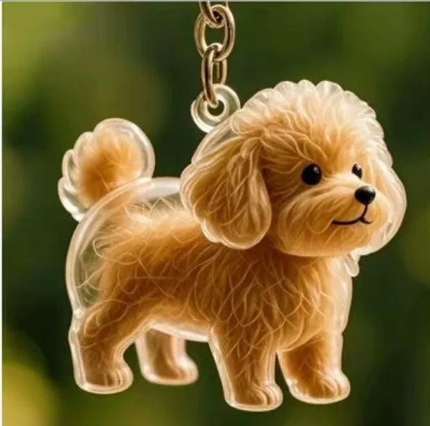 Pet Memorial Fur Keepsake Keychain Pendant