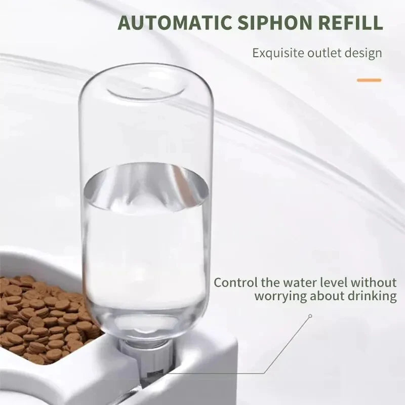 Dual-Compartment Moisture-Proof Pet Bowl