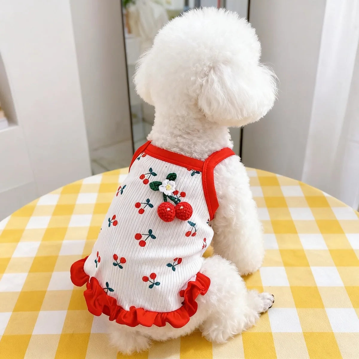 Cherry Print Cooling Vest for Small Dogs and Cats