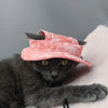 Breathable Cotton Fisherman Hat for Dogs and Cats with Ear Holes