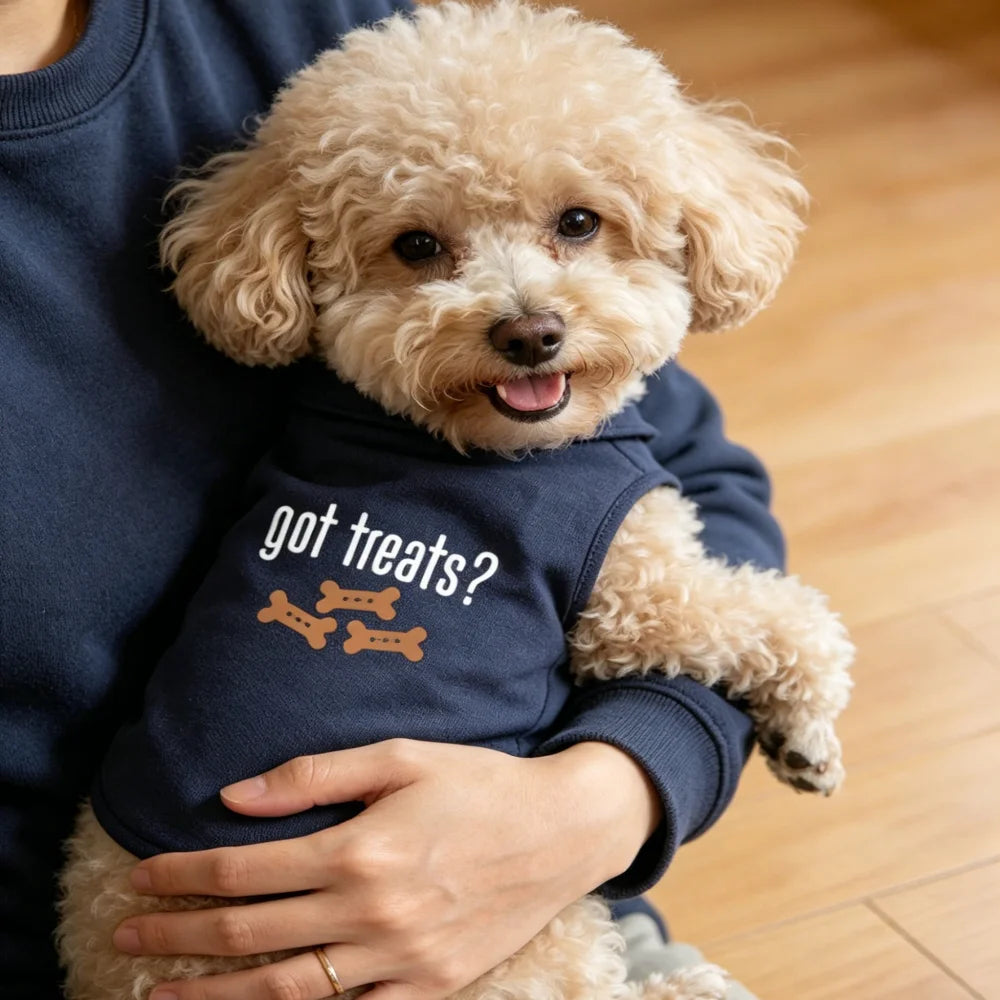 Blue Tibetan Print Polo Shirt for Dogs and Cats
