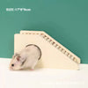 L-Shaped Wooden Hamster Platform with Stairs
