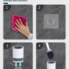 Porte-brosse WC mural réutilisable avec long manche