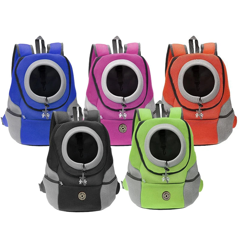 Double Shoulder Dog Carrier Bag - Portable Outdoor Pet Bag