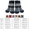 Anti-Slip Knitted Dog Socks with Adjustable Straps (4-Pack)