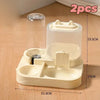 2-in-1 Pet Water and Food Dispenser with Dual Bowls