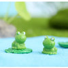 Mini Resin Frog Figurines for Fairy Garden & Terrarium Decor