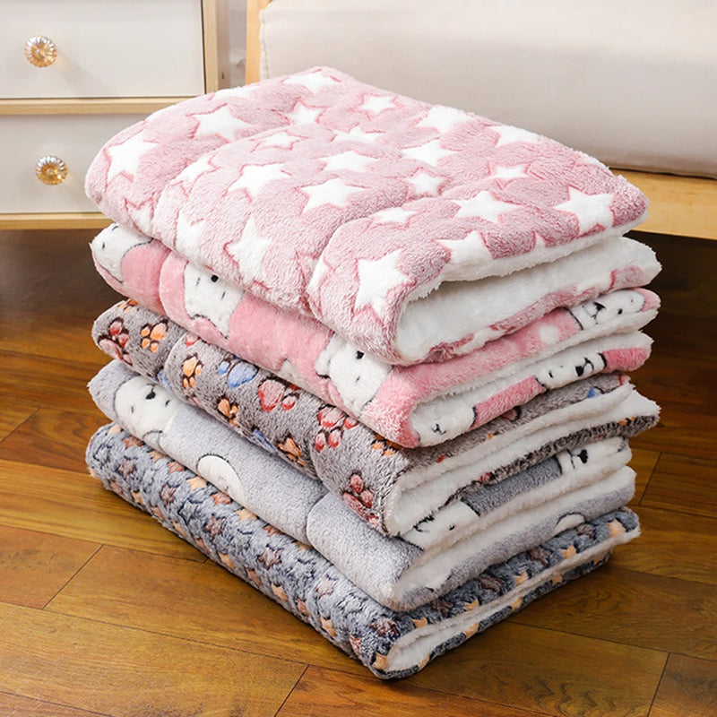Tapis Douillet en Peluche pour Chats et Petits Chiens