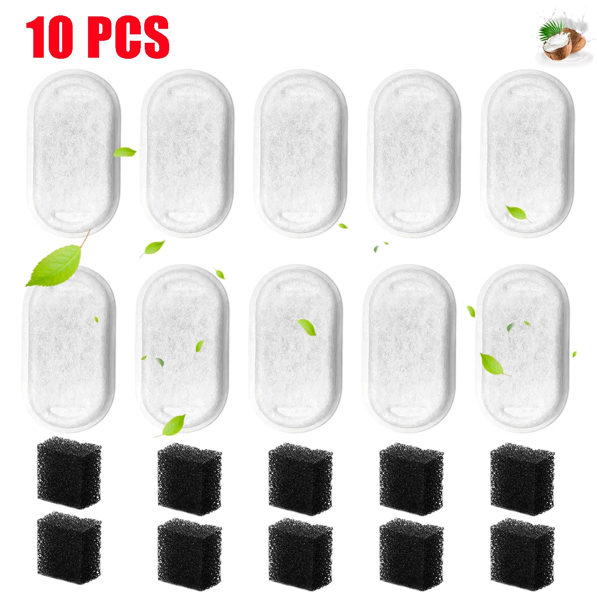 Replacement Filters for Cat Water Fountains (2.2L Compatible)