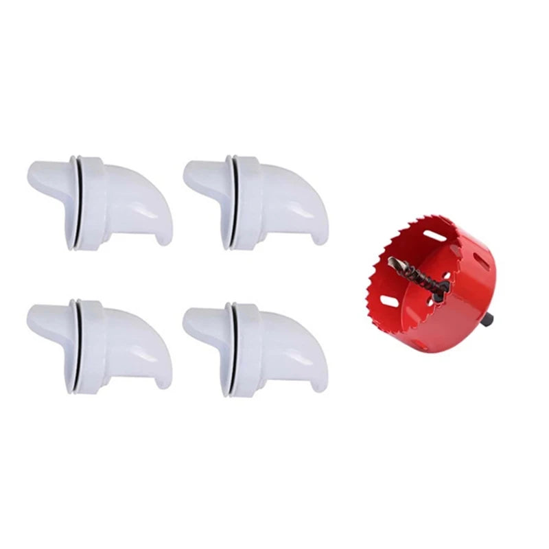 Automatic Gravity Poultry Feeder Kit - Rainproof DIY Port