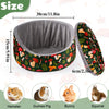 Cozy Fleece Hideout Bed for Small Pets with Removable Cushion