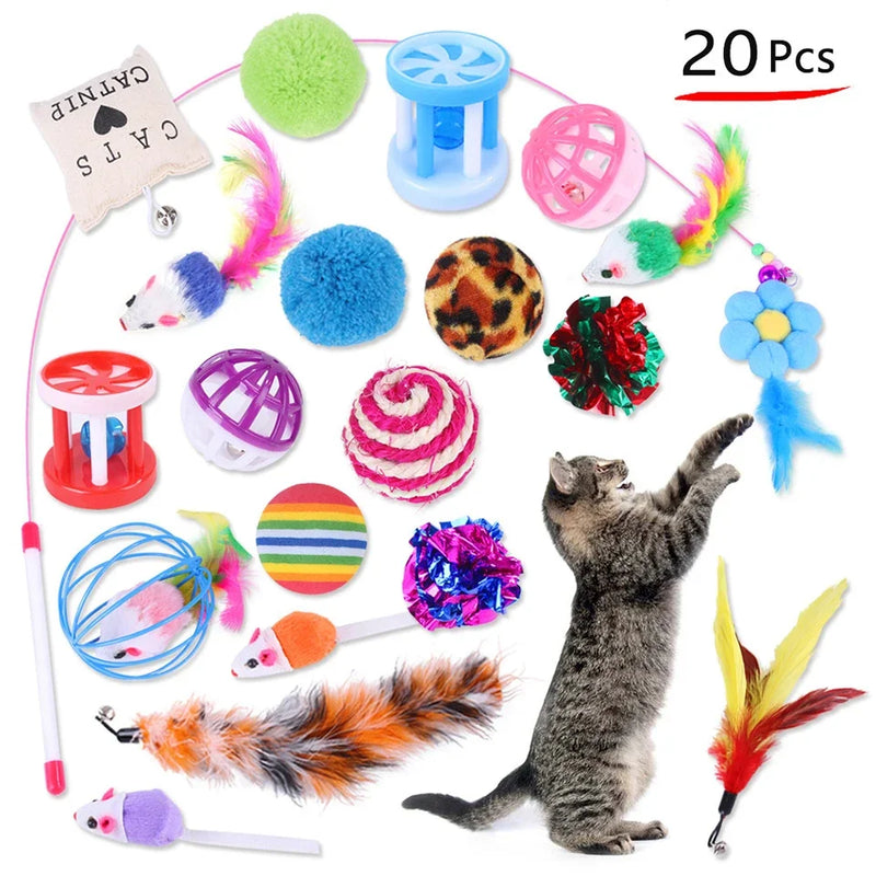 20-teiliges Kätzchenspielzeug-Varietäten-Set