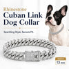 Rhinestone Cuban Chain Dog Collar
