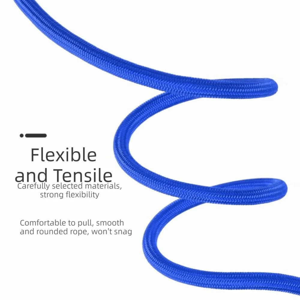 A flexible blue nylon dog slip leash coiled in a loop.