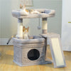Compact Cat Tree Tower with Sisal Scratching Posts and Cozy Perches