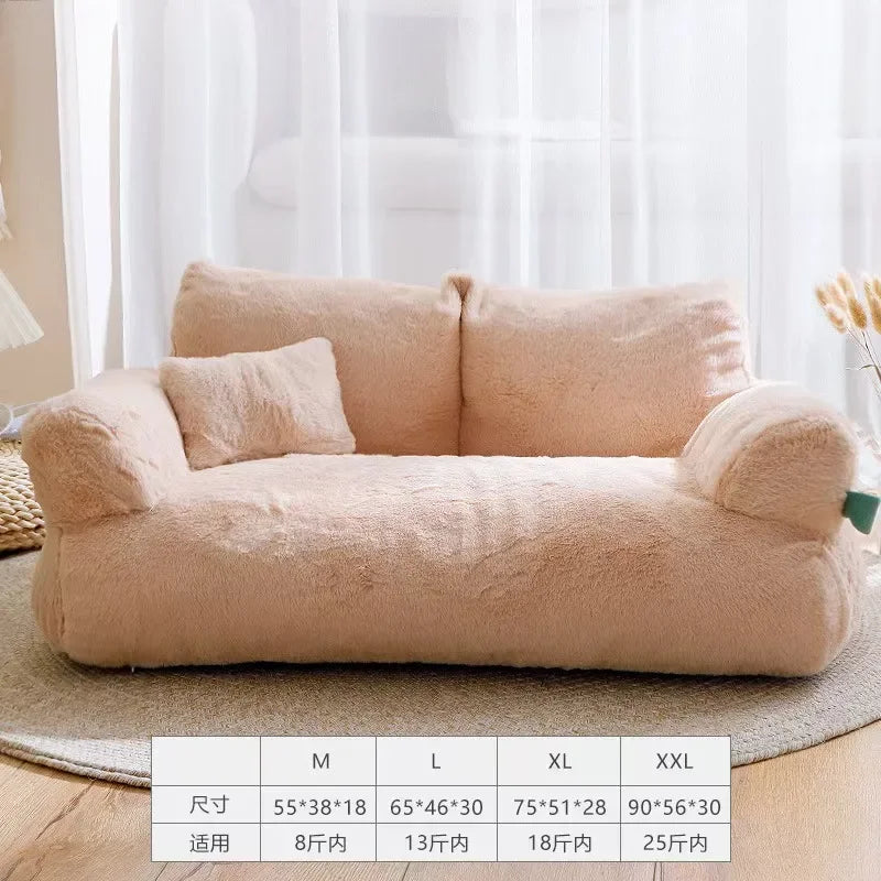Machine Washable Cat Sofa Bed with Removable Cover
