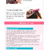 Folding V-Shaped Detangling Comb for Hair Styling