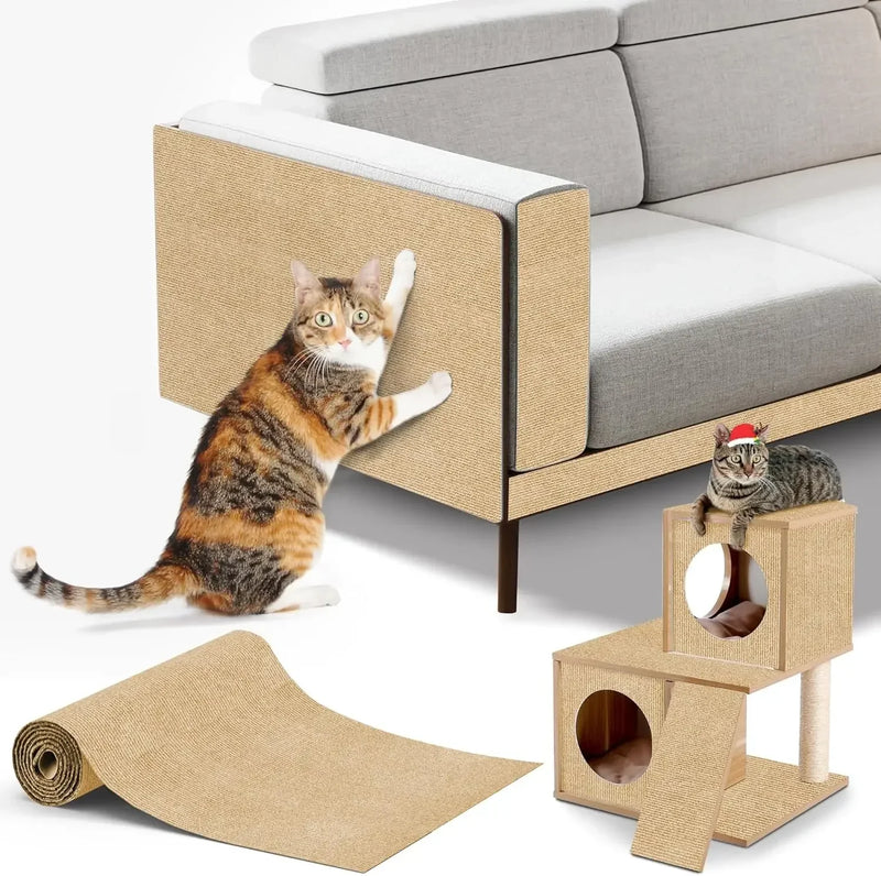 Trimmable Cat Scratching Mat - Self-Adhesive