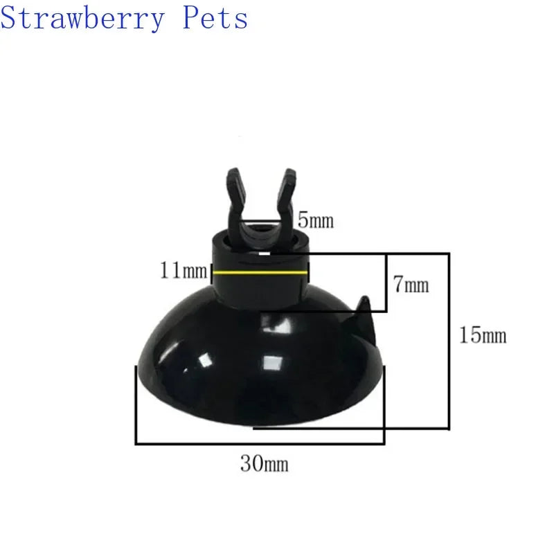Saugnapf-Halter für Aquarium-Luftschläuche (5er-Pack)