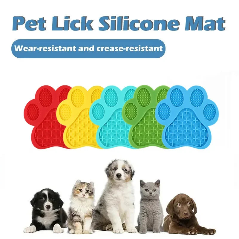 Silicone Pet Licking Mat with Suction Cups