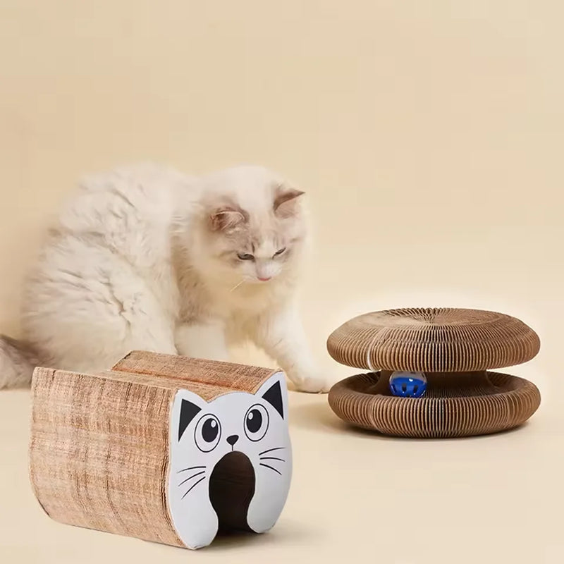 Nid Grattoir pour Chat en Carton Ondulé