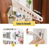 No-Drill Adjustable Cat Door Latch with Stabilizer