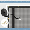 Pet Screen Door Curtain with Double Zipper – Scratch-Resistant Mesh for Interior Doors