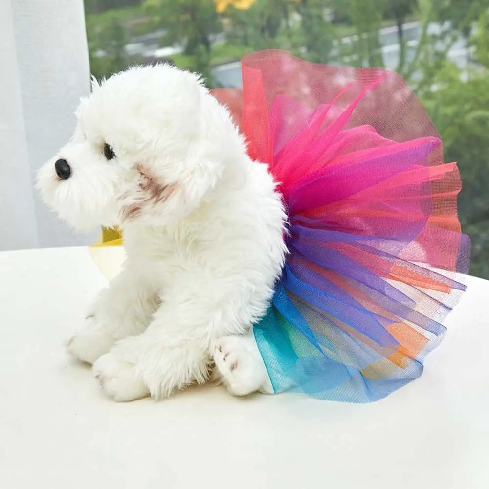 Tulle Tutu Dog Skirt for Small Breeds
