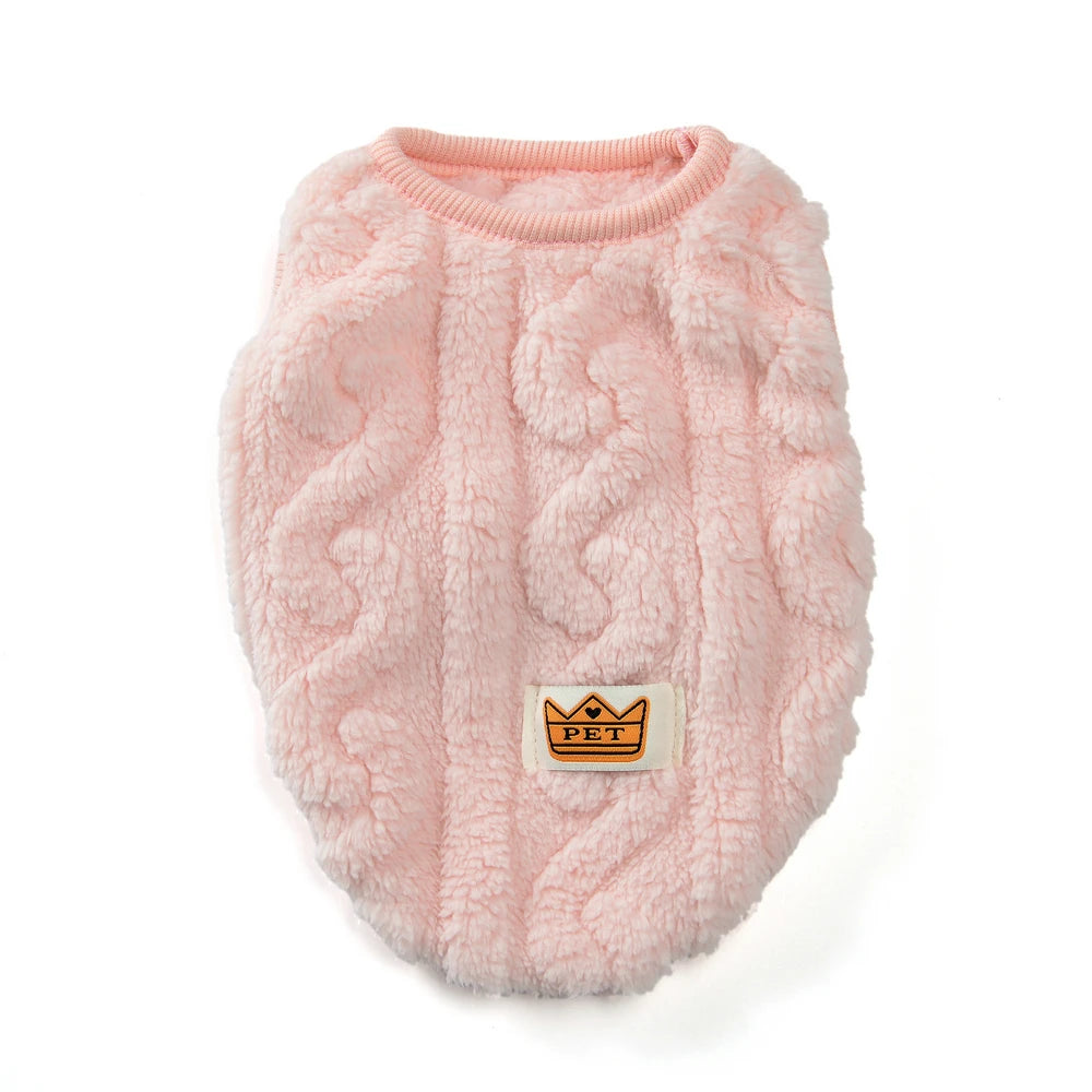 Cozy Fleece Pet Pullover for Cats and Small Dogs