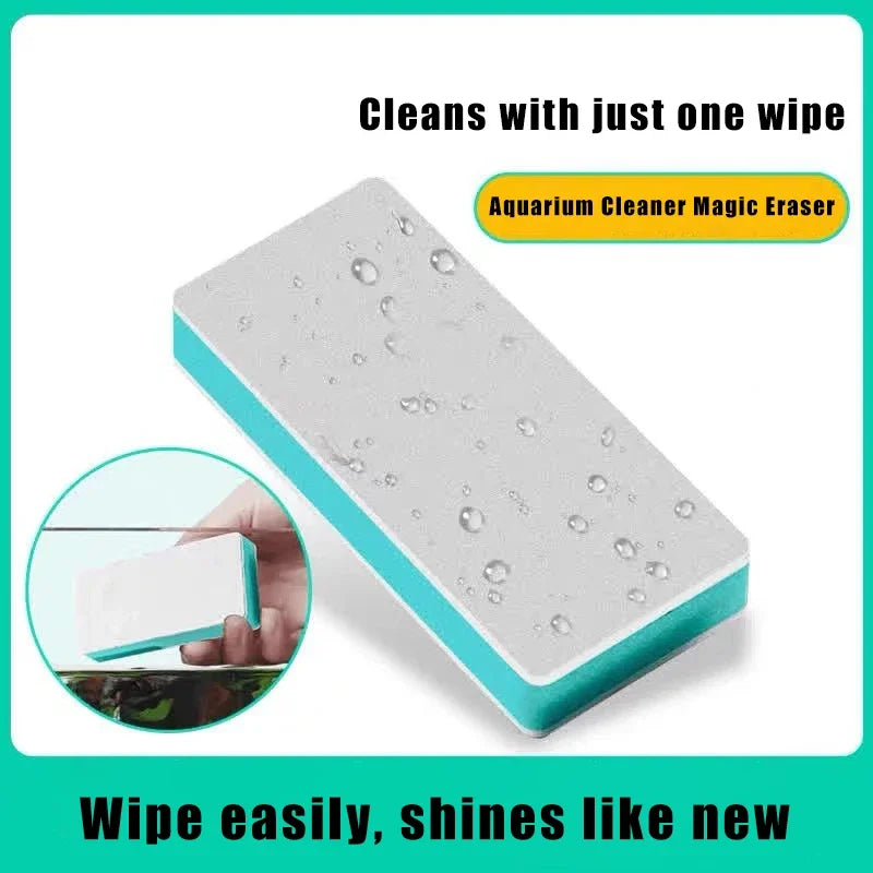 Fish Tank Glass Cleaning Brush with Polishing Pad