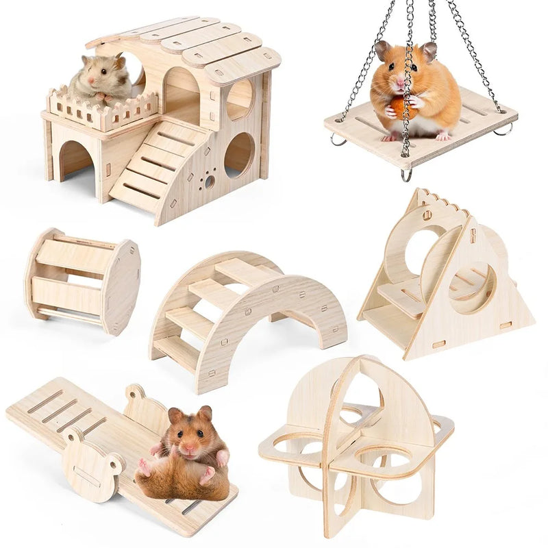 Hamster-Holzschaukel & Wippe Spielzeug