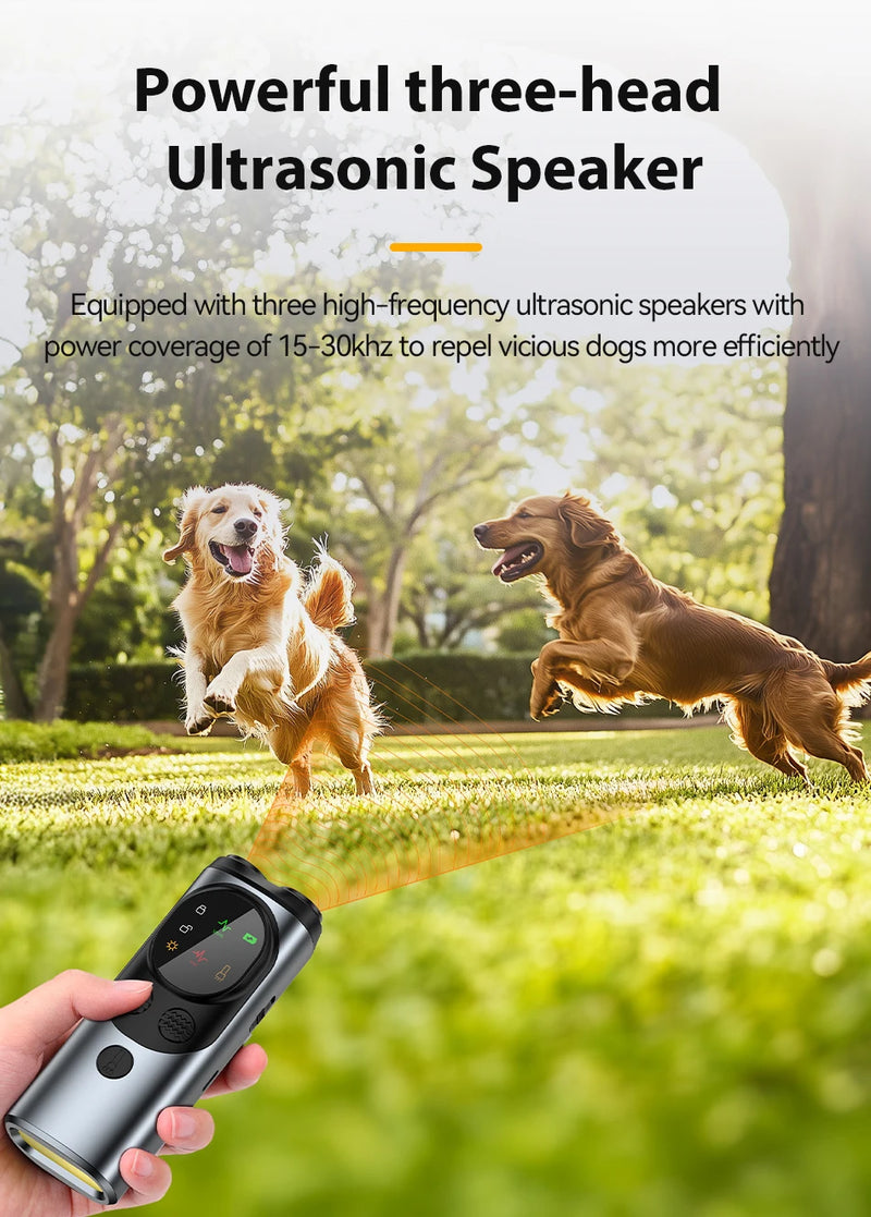 ROJECO Three-Head Ultrasonic Dog Training Device