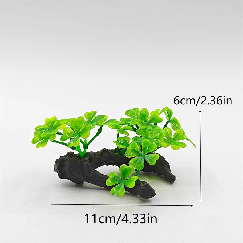 Artificial Aquarium Plant Decor - Turtle Tree Trunk Plastic