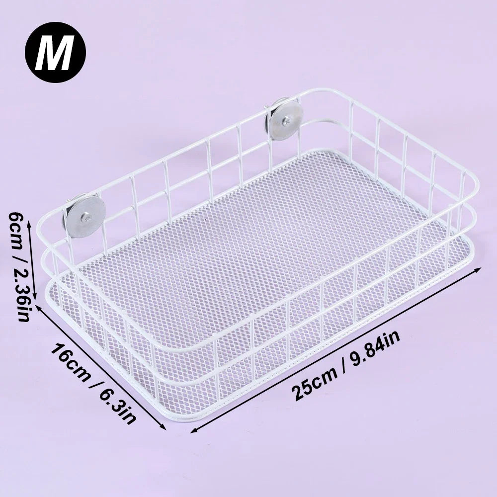 White mesh parrot nest bed with hanging supports and measuring dimensions