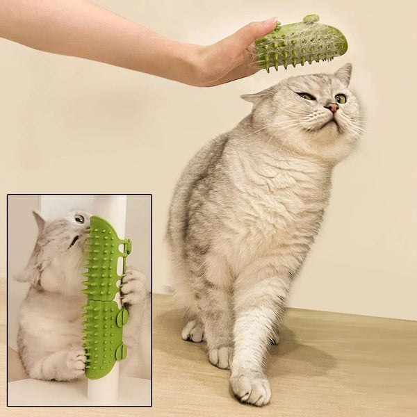 Selbstreinigende Katzenbürste