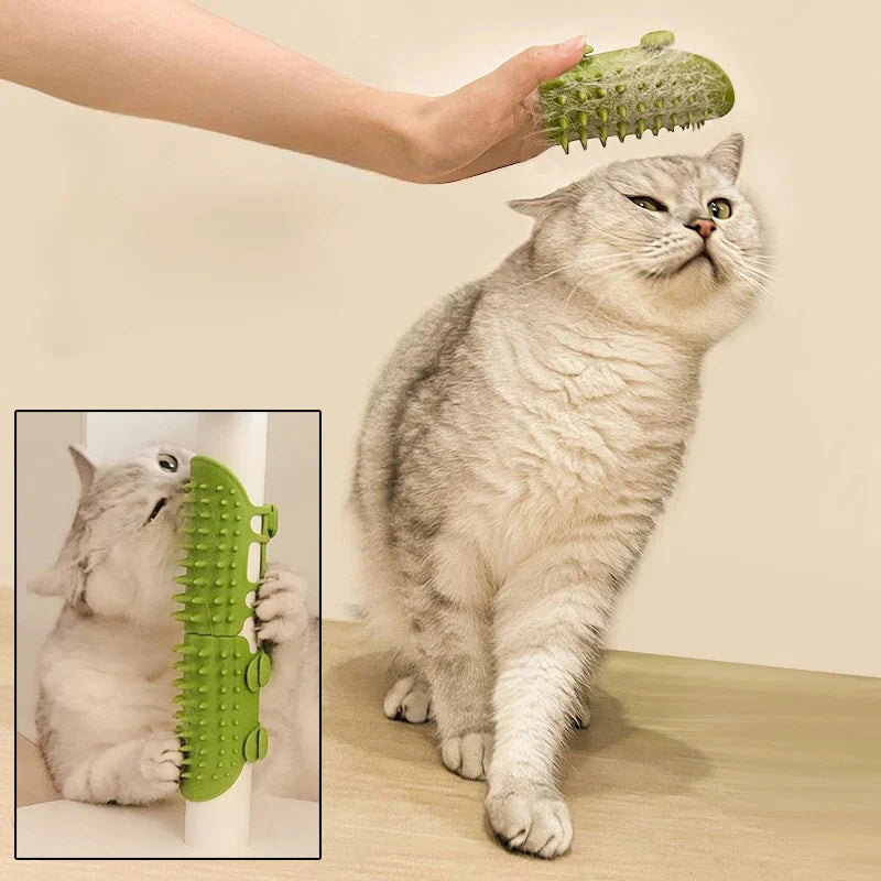 Selbstreinigende Katzenbürste
