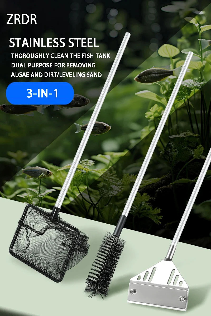 Racleur de verre d'aquarium extensible