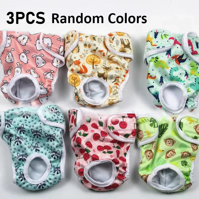 Reusable Washable Dog Diapers for Female Dogs in Heat