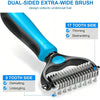 Double-Sided Pet Grooming Comb for Detangling and Shedding