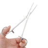 Stainless Steel Pet Grooming Tweezers with Curved Tip