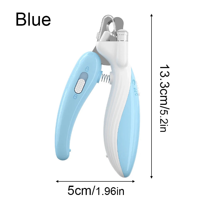 LED Pet Nail Clippers with Safety Lock for Dogs and Cats