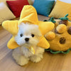Adorable Bear Plush Pet Headwear for Cats and Small Dogs
