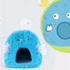 Monster Cartoon Plush Cat Bed Cave with Cushion
